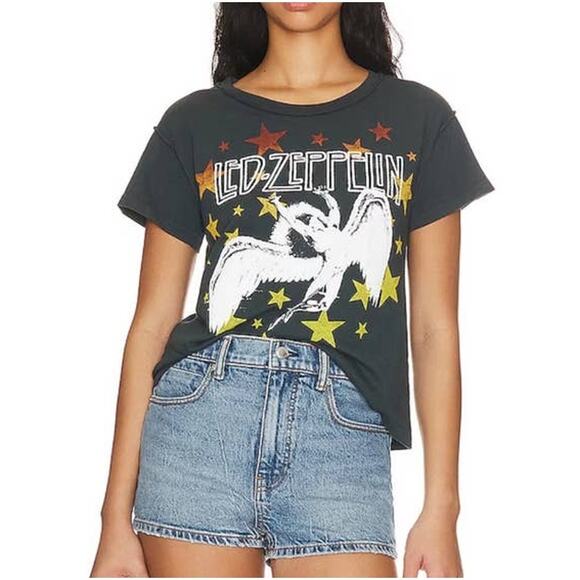 Daydreamer Led Zepplin Icarus Star Tee Vintage Black Small NWOT - Picture 2 of 7